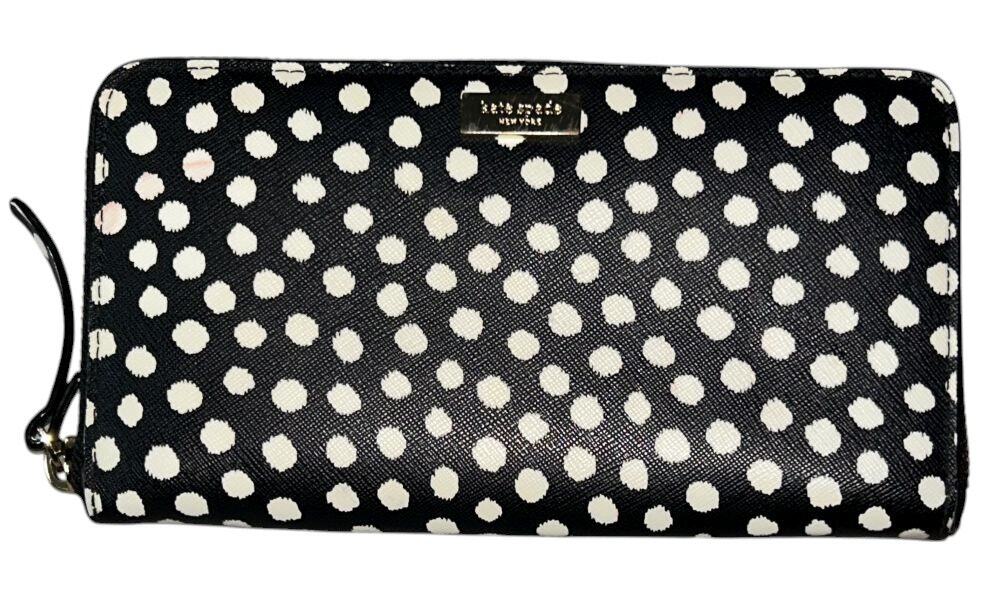 Kate Spade Laurel Way Printed Neda Musicaldot Saffiano Leather Zip-Around Wallet